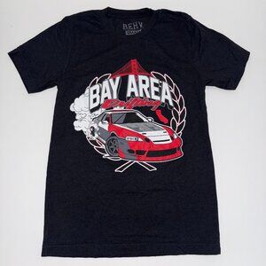 California Bay Area Drifting Graphic Tee Shirt Black Size Small